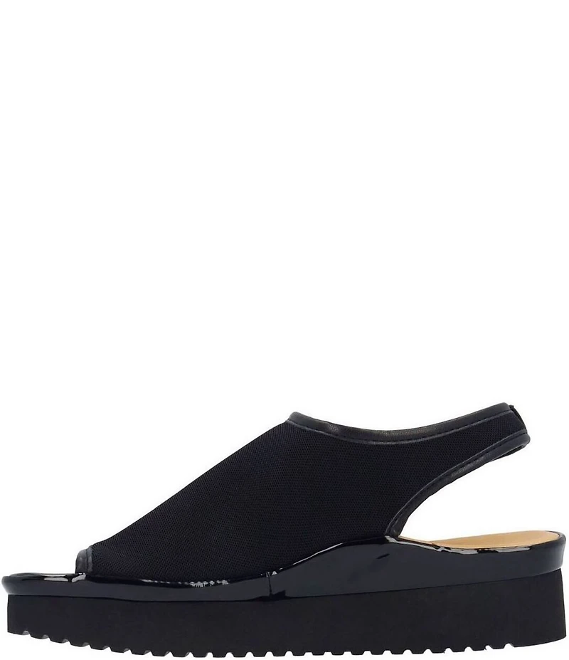 L'Amour Des Pieds Ashwin Stretch Slingback Platform Wedge Sandals