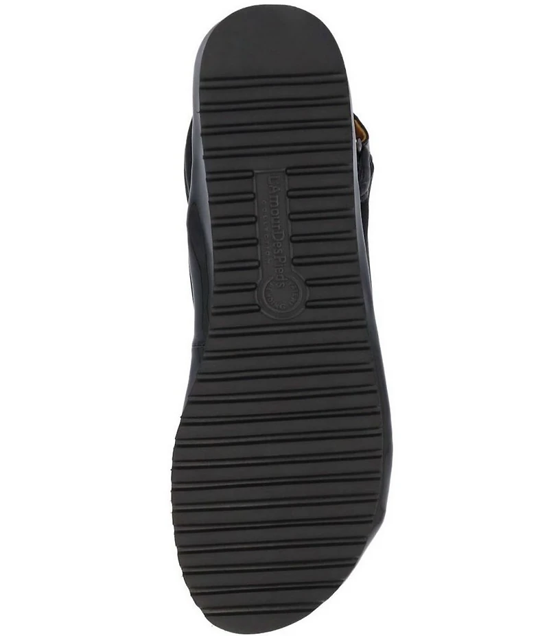 L'Amour Des Pieds Ashwin Stretch Slingback Platform Wedge Sandals