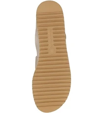 L'Amour Des Pieds Avaleena Stretch Elastic Ankle Strap Platform Wedge Sandals