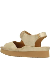 L'Amour Des Pieds Azenor Suede Platform Wedge Sandals