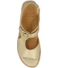 L'Amour Des Pieds Azenor Suede Platform Wedge Sandals