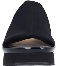 L'Amour Des Pieds Azisa Stretch Mesh Platform Wedge Slide Sandals