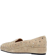 L'amour Des Pieds Cailene Kid Suede Studded Loafers