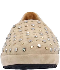 L'amour Des Pieds Cailene Kid Suede Studded Loafers
