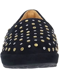 L'amour Des Pieds Cailene Kid Suede Studded Loafers