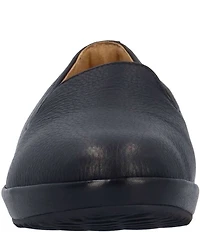 L'Amour Des Pieds Carlow Leather Slip On Platform Wedge Loafers