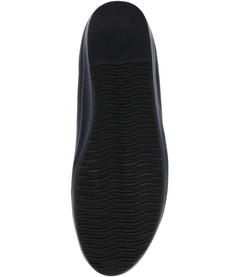 L'Amour Des Pieds Carlow Leather Slip On Platform Wedge Loafers