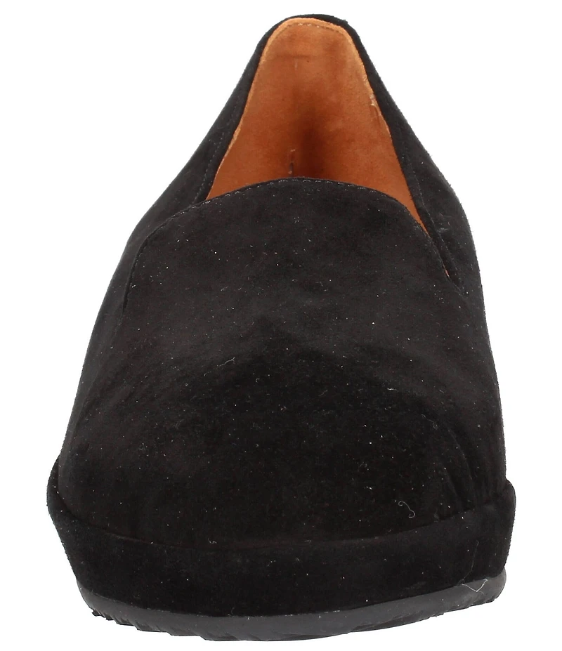 L'Amour Des Pieds Carlow Suede Slip-On Platform Wedge Loafers