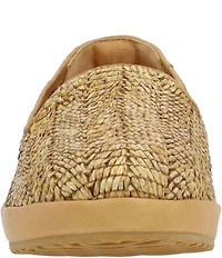 L'Amour Des Pieds Carlow Woven Raffia Platform Wedge Loafers