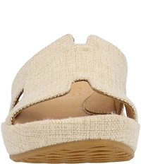 L'Amour Des Pieds Catiana Linen Slide Sandals