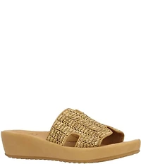 L'Amour Des Pieds Catiana Woven Raffia Slide Sandals