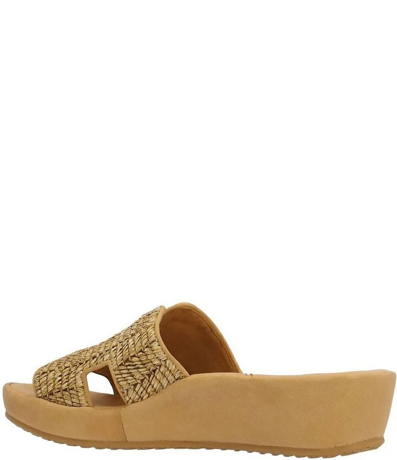 L'Amour Des Pieds Catiana Woven Raffia Slide Sandals