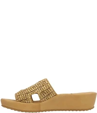 L'Amour Des Pieds Catiana Woven Raffia Slide Sandals