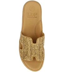 L'Amour Des Pieds Catiana Woven Raffia Slide Sandals