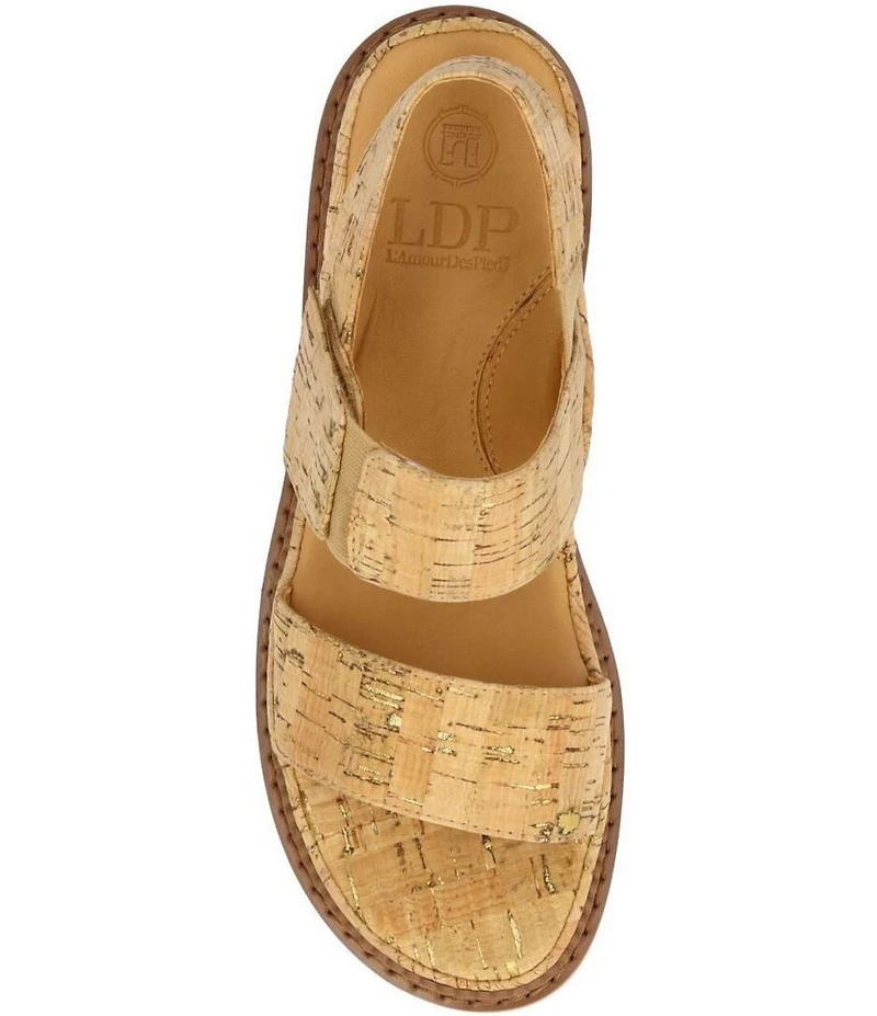 L'Amour Des Pieds Delphina Cork Sandals