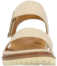 L'Amour Des Pieds Delphina Linen Sandals