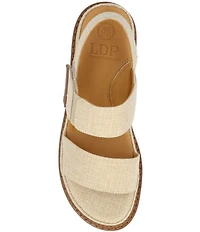 L'Amour Des Pieds Delphina Linen Sandals