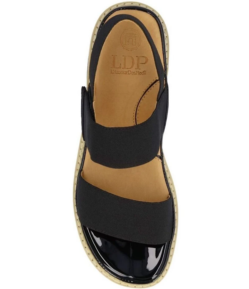 L'Amour Des Pieds Delphina Stretch Elastic Sandals