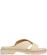 L'Amour Des Pieds Deryn Leather Slide Sandals
