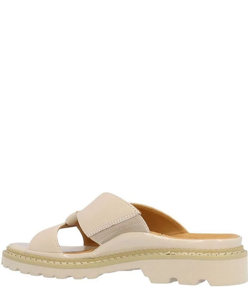 L'Amour Des Pieds Deryn Leather Slide Sandals
