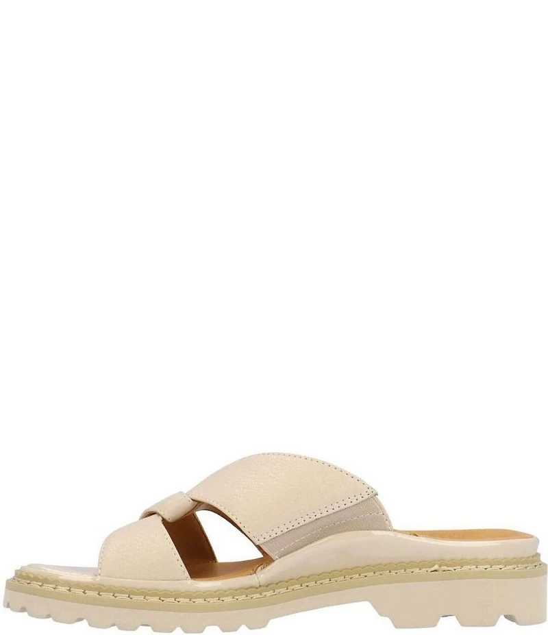 L'Amour Des Pieds Deryn Leather Slide Sandals