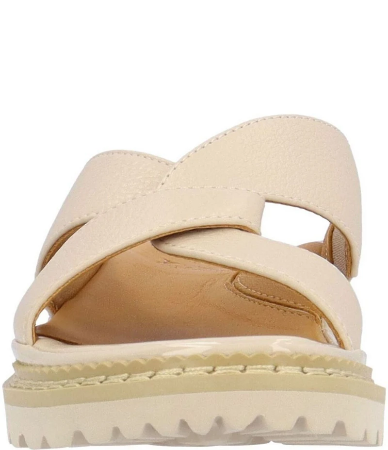 L'Amour Des Pieds Deryn Leather Slide Sandals