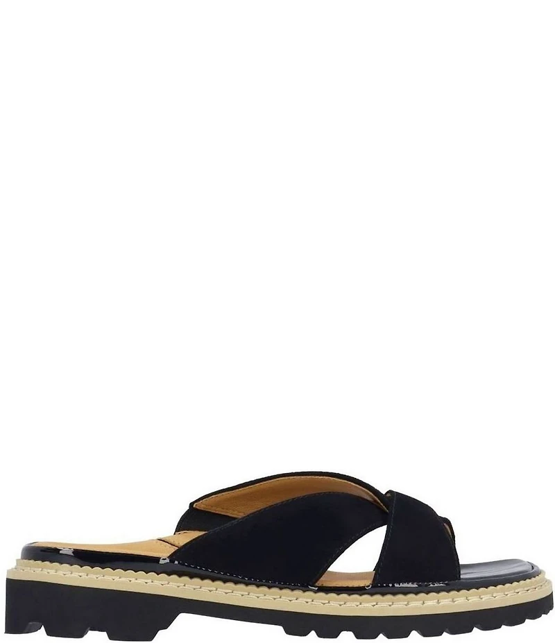 L'Amour Des Pieds Deryn Suede Slide Sandals