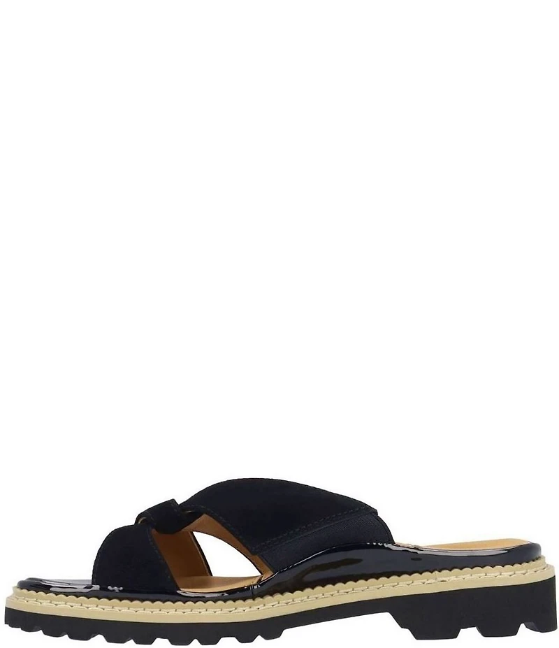 L'Amour Des Pieds Deryn Suede Slide Sandals