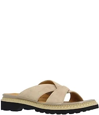 L'Amour Des Pieds Deryn Suede Slide Sandals