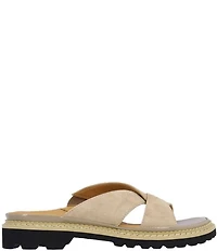 L'Amour Des Pieds Deryn Suede Slide Sandals
