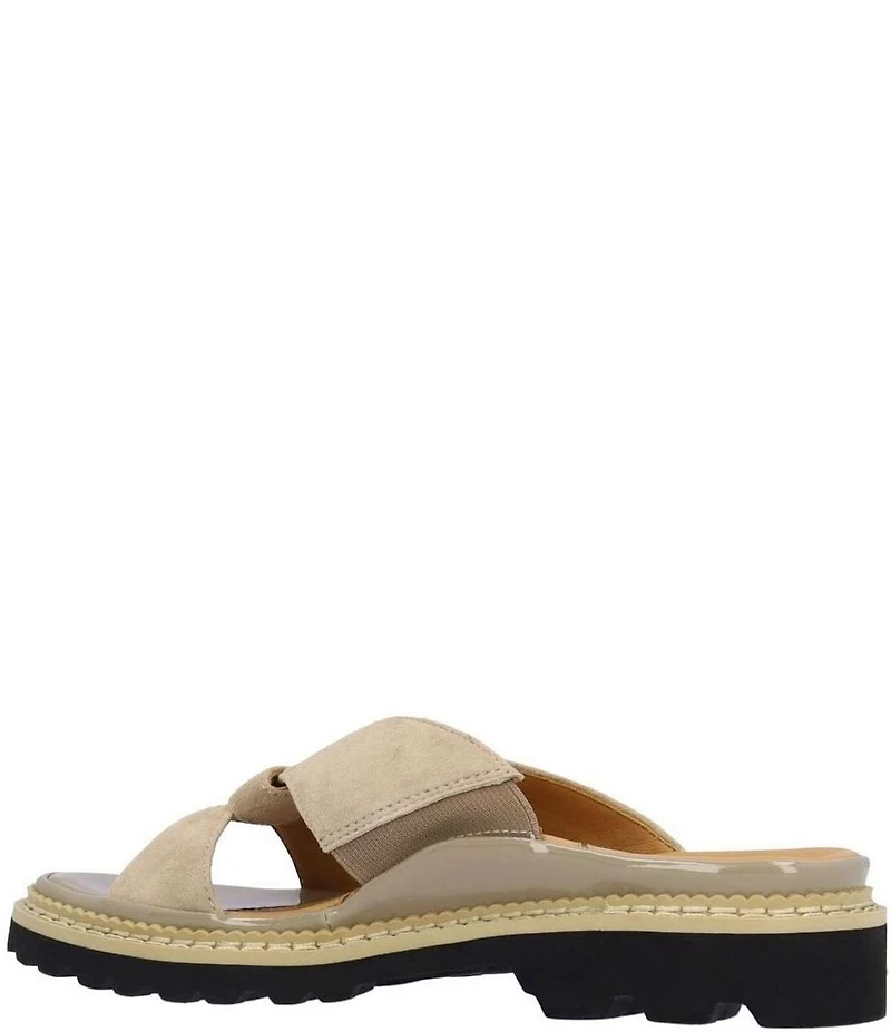 L'Amour Des Pieds Deryn Suede Slide Sandals