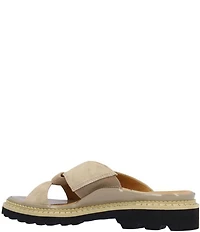 L'Amour Des Pieds Deryn Suede Slide Sandals