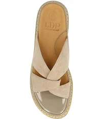 L'Amour Des Pieds Deryn Suede Slide Sandals