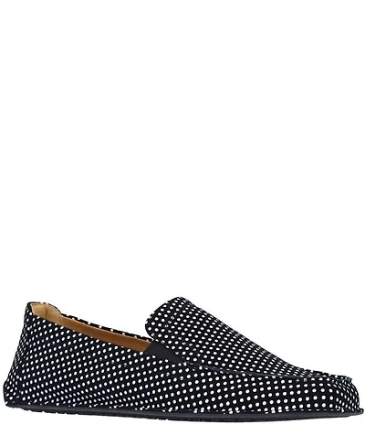 L'Amour Des Pieds Falira Dot Print Leather Driver Loafers
