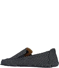 L'Amour Des Pieds Falira Dot Print Leather Driver Loafers