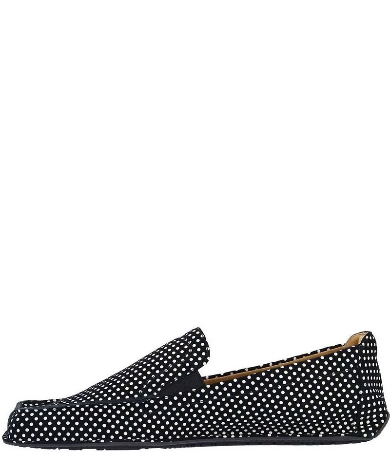 L'Amour Des Pieds Falira Dot Print Leather Driver Loafers