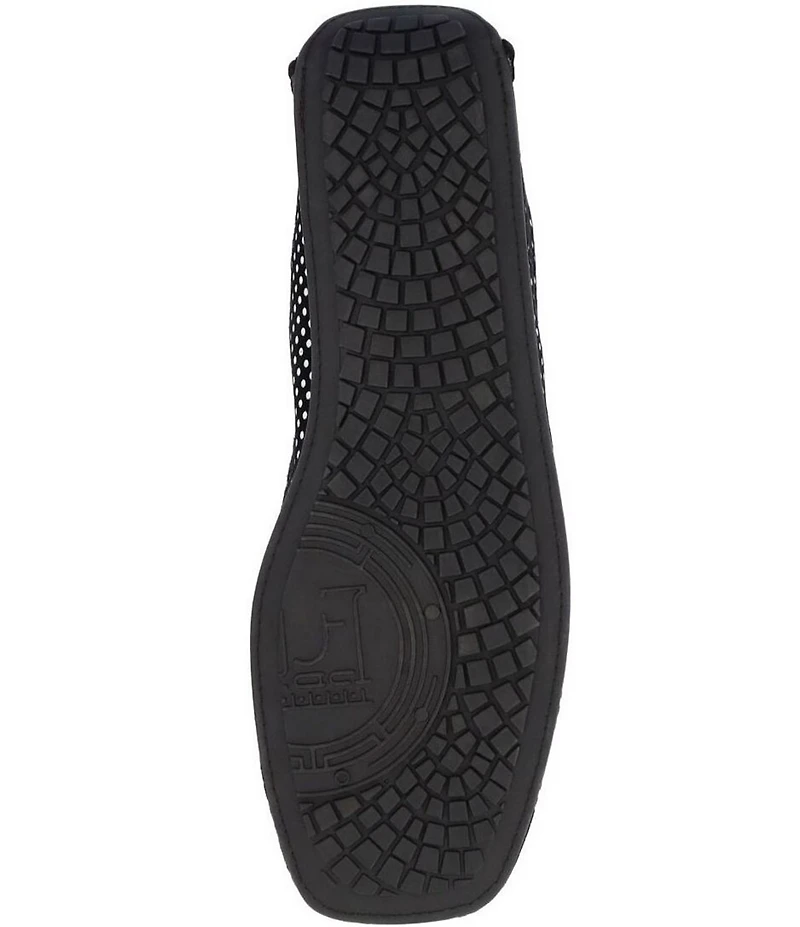 L'Amour Des Pieds Falira Dot Print Leather Driver Loafers