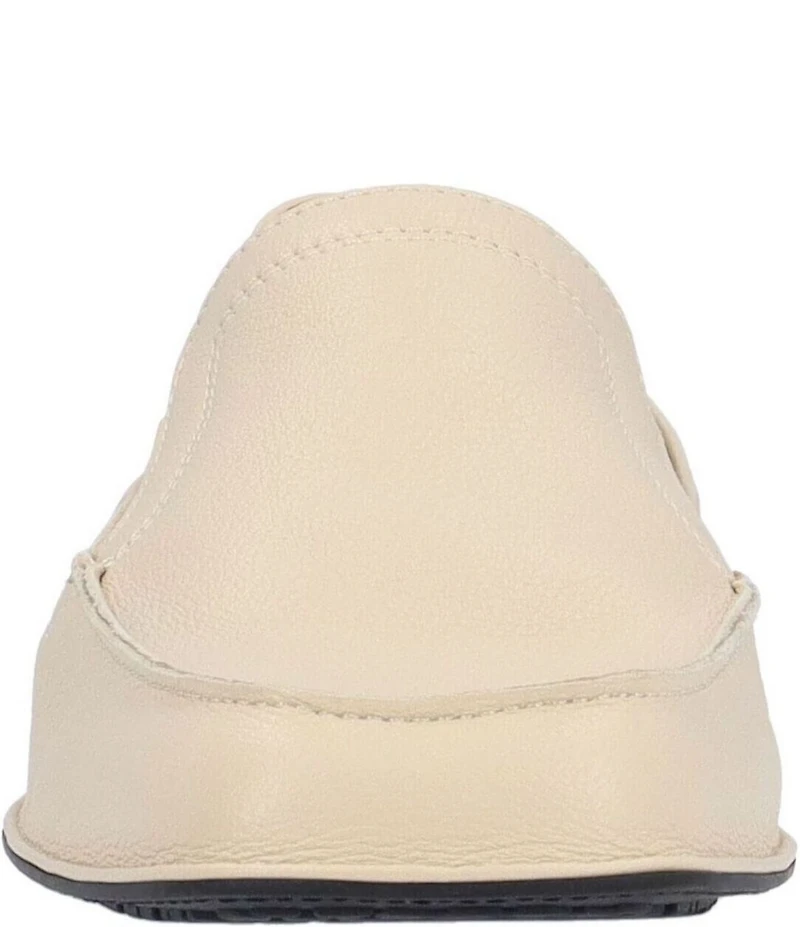 L'Amour Des Pieds Falira Leather Driver Loafers