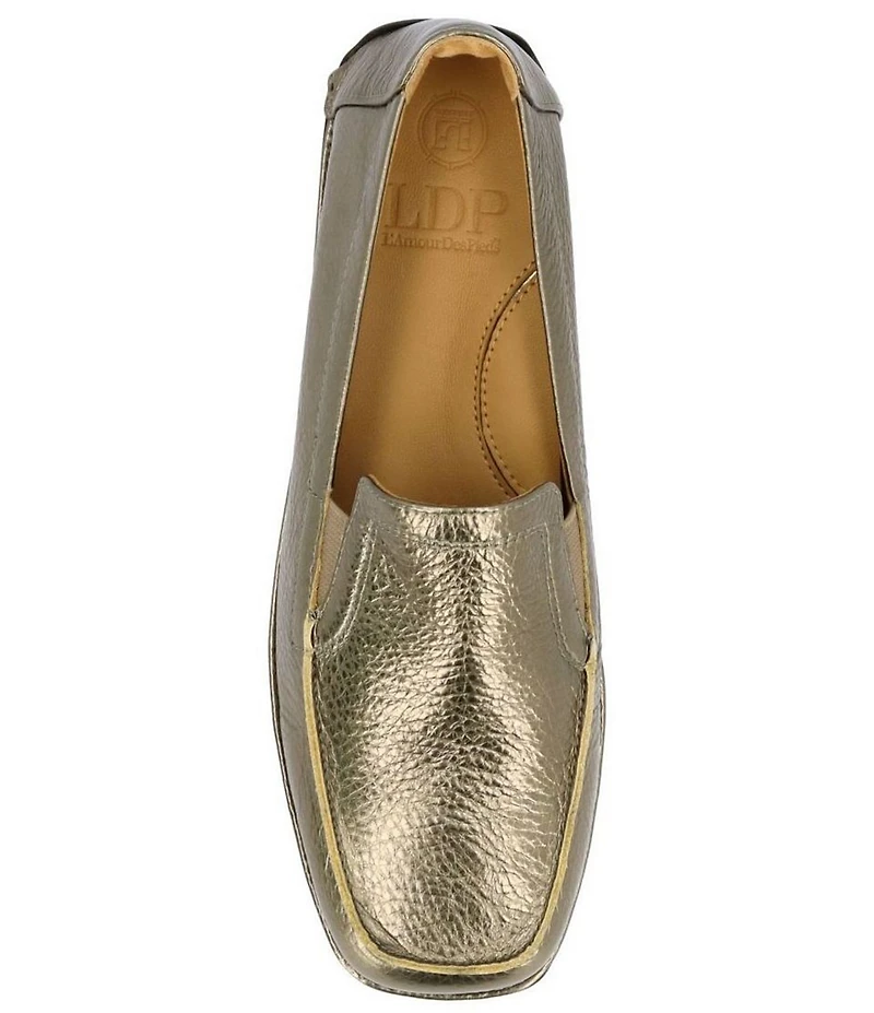 L'Amour Des Pieds Falira Leather Driver Flats