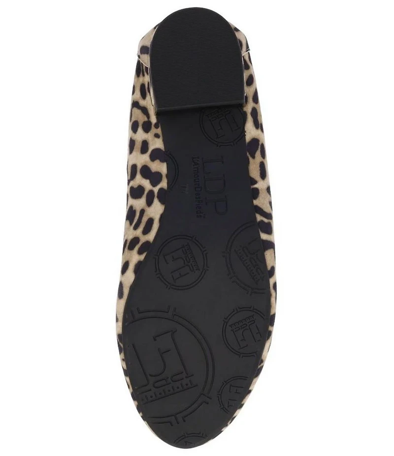L'Amour Des Pieds Floella Leopard Print Suede Buckle Ornamented Pumps