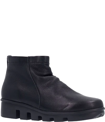 L'Amour Des Pieds Hadirat Leather Ankle Booties
