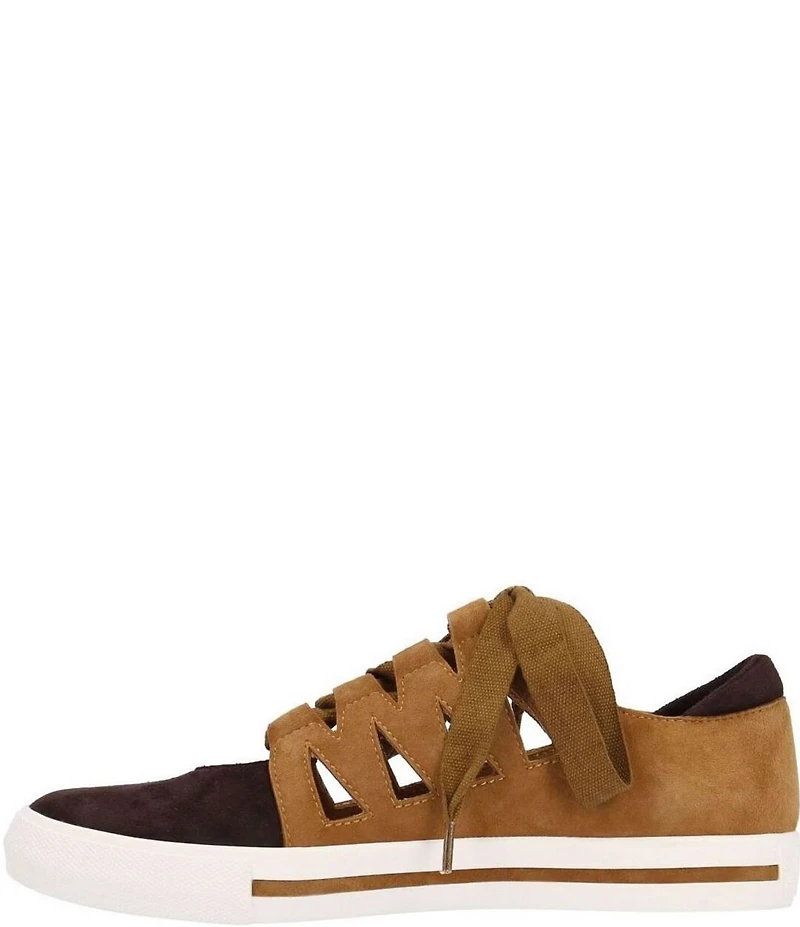 L'Amour Des Pieds Kanav Suede Cut-Out Sneakers