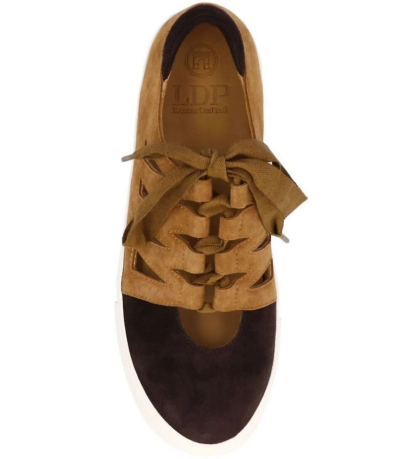 L'Amour Des Pieds Kanav Suede Cut-Out Sneakers