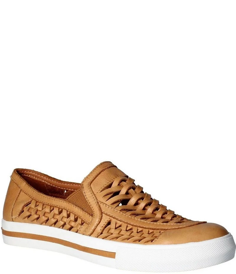 L'Amour Des Pieds Karsha Woven Leather Slip On Sneakers