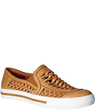 L'Amour Des Pieds Karsha Woven Leather Slip On Sneakers