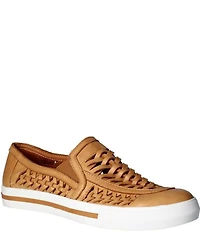 L'Amour Des Pieds Karsha Woven Leather Slip On Sneakers