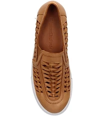 L'Amour Des Pieds Karsha Woven Leather Slip On Sneakers