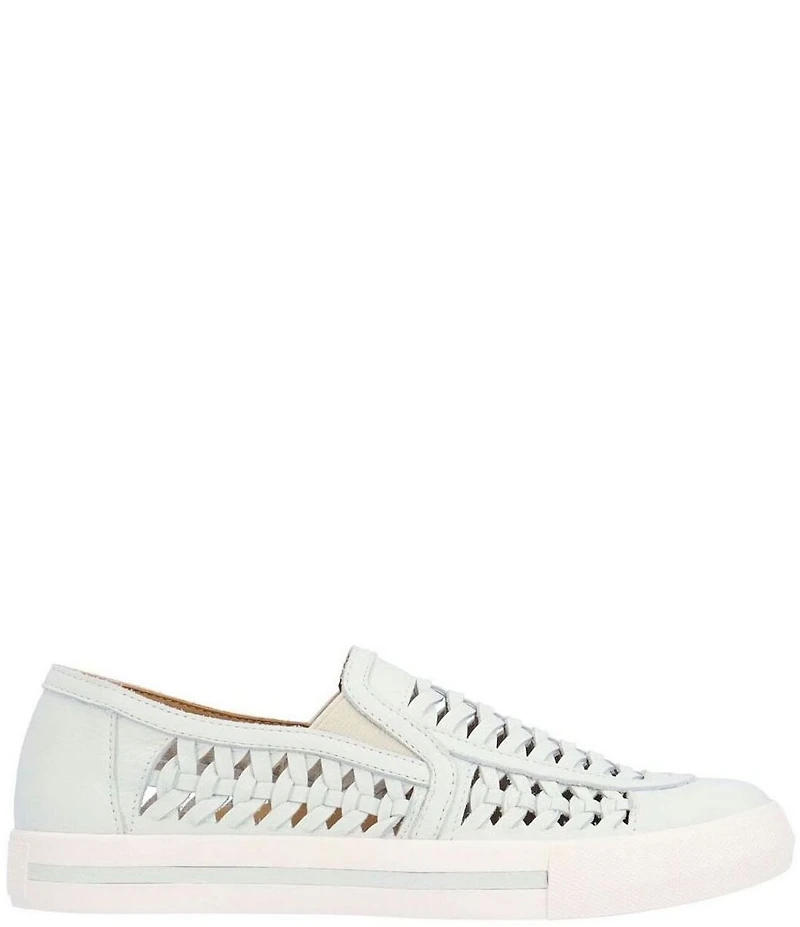 L'Amour Des Pieds Karsha Woven Leather Slip On Sneakers