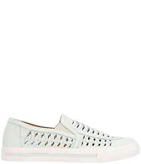 L'Amour Des Pieds Karsha Woven Leather Slip On Sneakers