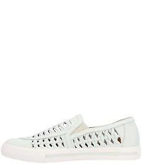 L'Amour Des Pieds Karsha Woven Leather Slip On Sneakers